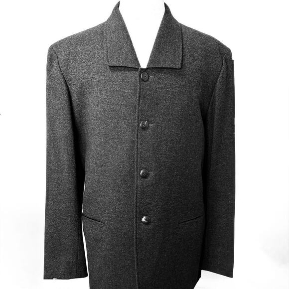 Yohji Yamamoto Pour Homme Single Breasted Wool Blazer M - Picture 2 of 11
